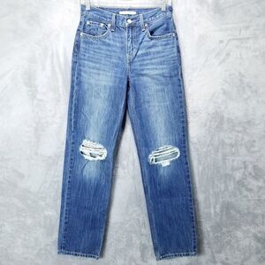 Levis jeans Womens 25 Blue Low Pro Straight Denim